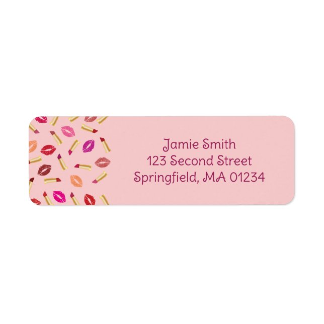 Lipsticks Label (Front)