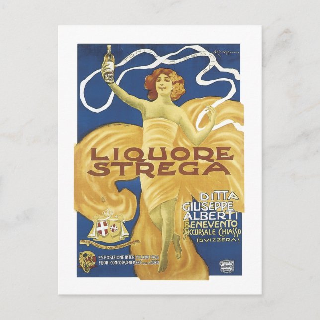 Liqoure Strega Postcard (Front)