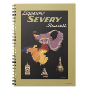 Liqueurs Severy Hasselt Promotional Poster Notebook