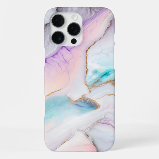 Liquid Abstract Marble Painting Background Iphone Case (Back)
