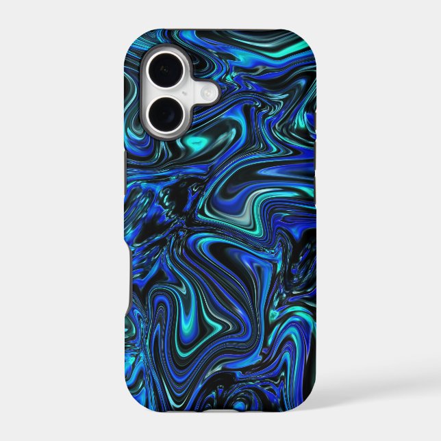 Liquid Abstract Textures Background Wave Pattern Iphone Case (Back)