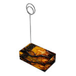 Liquid amber place card holder