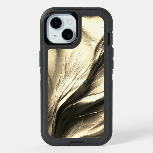 Liquid Antique Gold Paint Texture  iPhone 15 Case