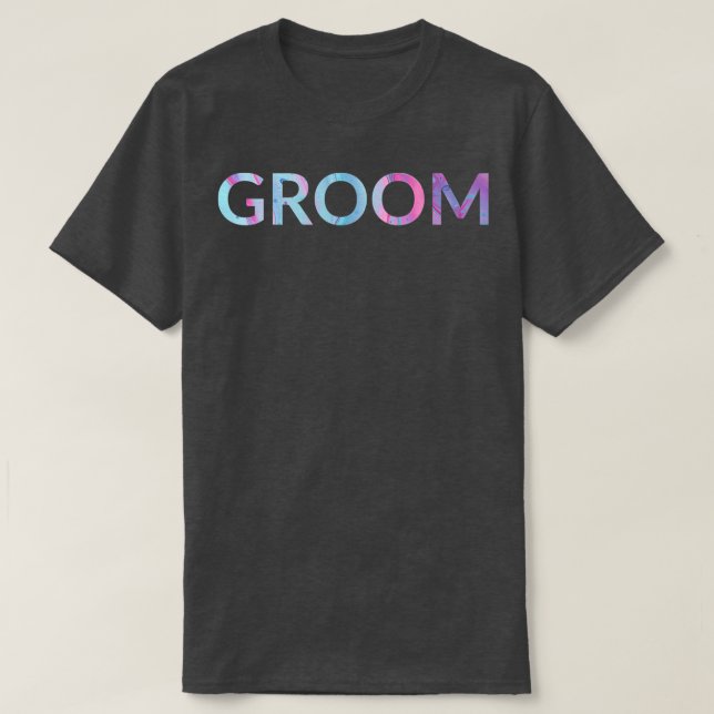 Liquid Art Pour Groom T-Shirt (Design Front)