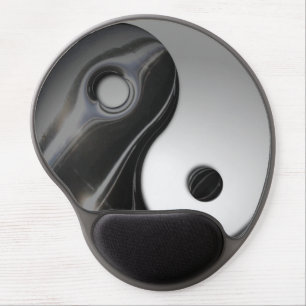 Liquid Black Yin Yang (Customizable) Gel Mouse Pad