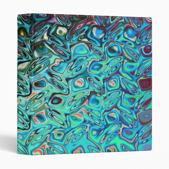 Liquid Blue Gel Abstract Binder (Front/Spine)
