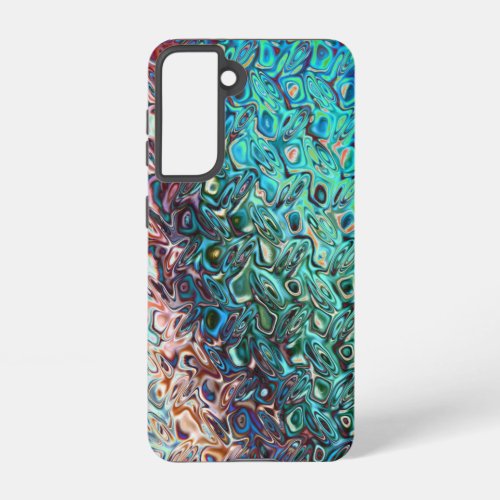 Liquid Blue Gel Abstract Samsung Galaxy S21 Case