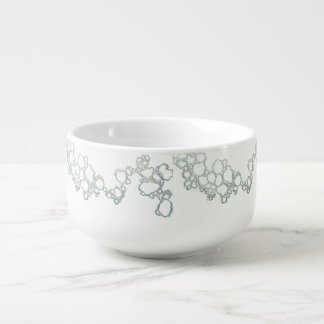 Liquid Blue Reverie — Contemporary Art Collection Soup Mug