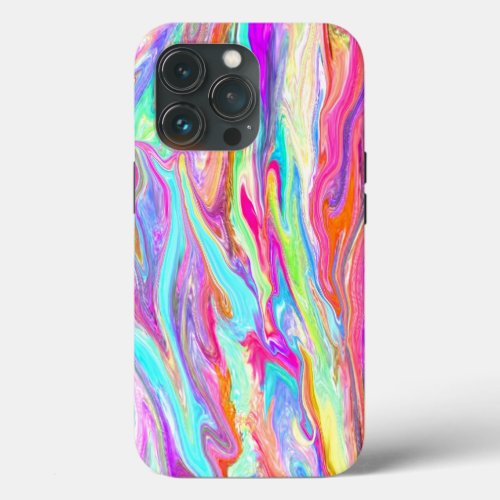 Liquid Color Neon iPhone Case