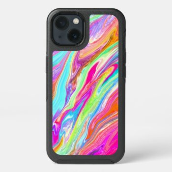 Liquid Color Neon Iphone 13 Case by MegaCase at Zazzle