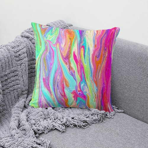 Liquid Color Neon Pillows