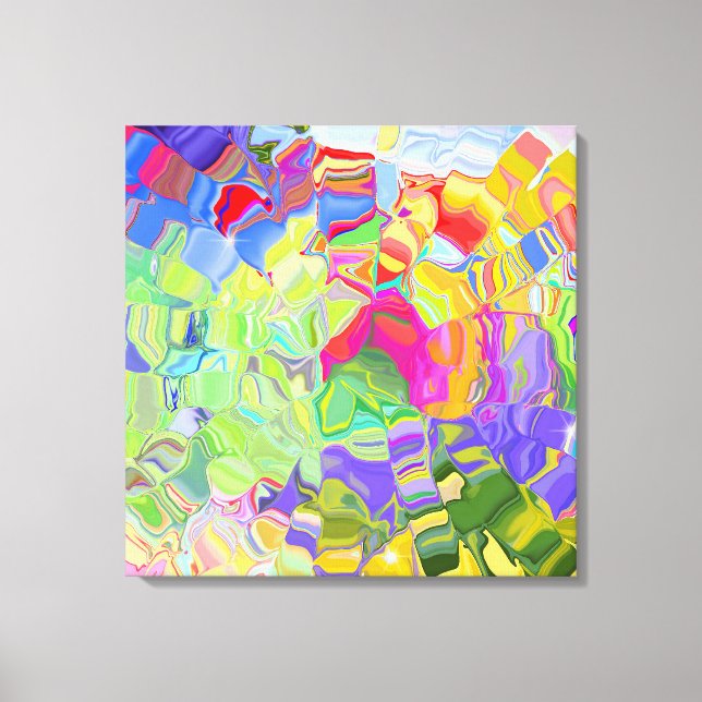 Liquid Color Wrapped Canvas Print (Front)