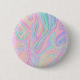 Liquid Colorful Abstract Rainbow Button