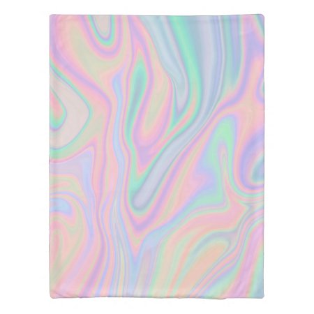 Liquid Colorful Abstract Rainbow Duvet Cover
