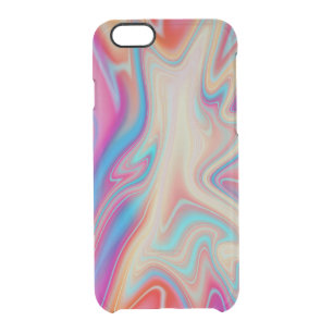 Liquid colorful paint clear iPhone 6/6S case