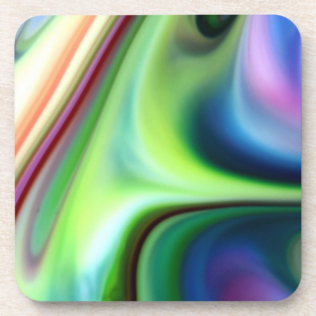 Liquid Colors Drink Coaster (Front)