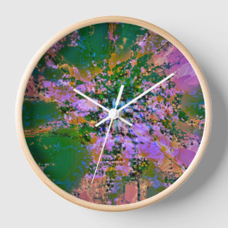 Liquid Colors wall clock
