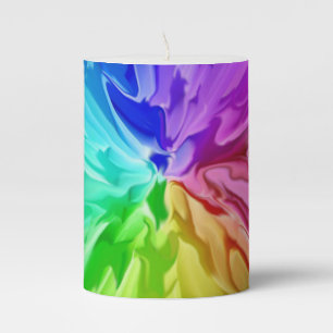 Liquid Colour Pillar Candle