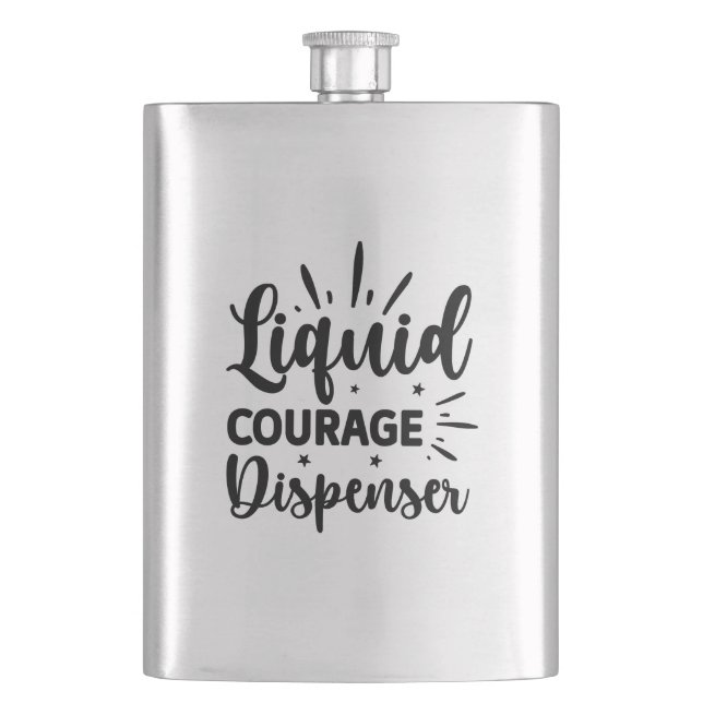 Liquid Courage Dispenser Flask (Front)