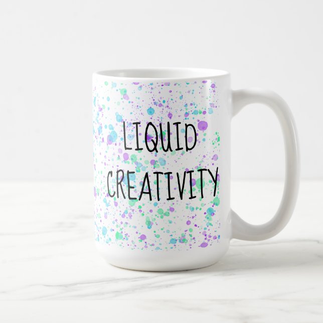 Liquid Creativity Paint Splatter Mug (Right)