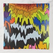 Liquid Drip Colorful Groovy Stripe Trippy Pattern