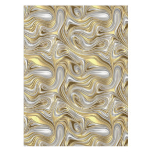 Liquid Elegance - Metallic liquid pattern Tablecloth