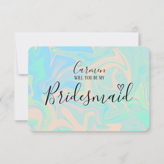 Liquid faux holographic iridescent texture (Front)