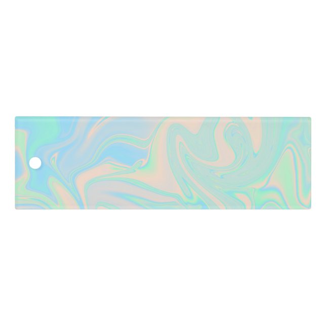 Liquid faux holographic iridescent texture ruler (Front)