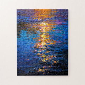 Liquid Fire at Dusk Jigsaw Puzzle