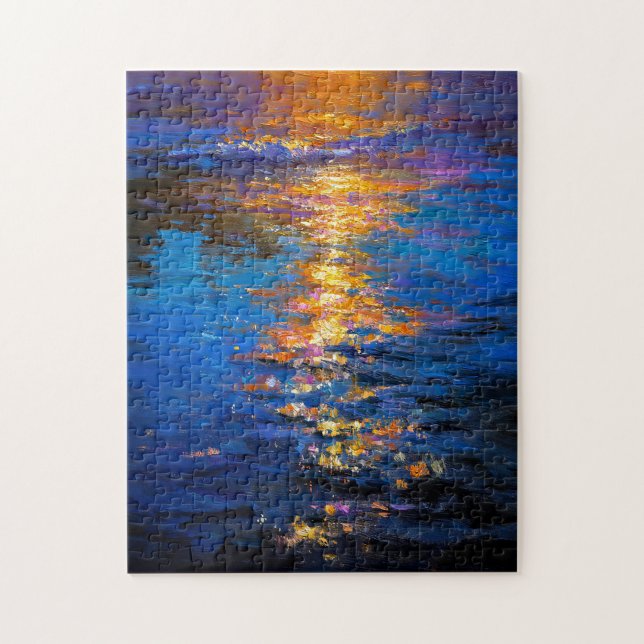 Liquid Fire at Dusk Jigsaw Puzzle (Vertical)