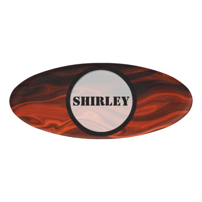Liquid Fire by Shirley Taylor Name Tag (Front)