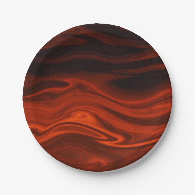 Liquid Fire by Shirley Taylor Paper Plates (Front)