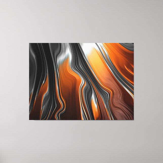liquid flow wrapped canvas print (Front)