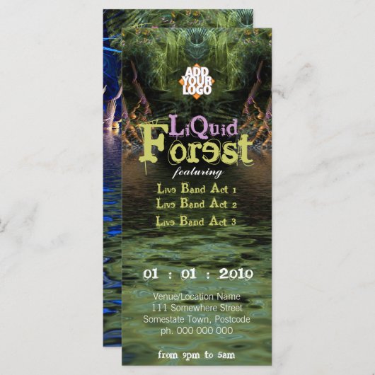 Liquid Forest Party Flyer (Front/Back)