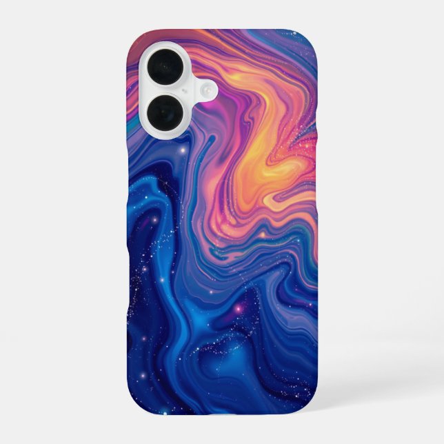 Liquid Galaxy: A Mesmerizing Abstract Iphone Case (Back)