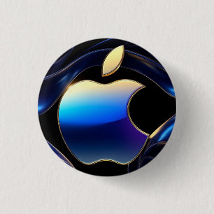 🍎 Liquid Gold Apple Glam Statement ✨ Button