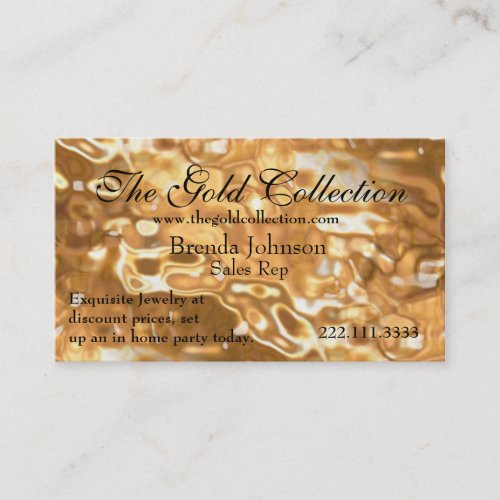 Liquid Gold Business Card