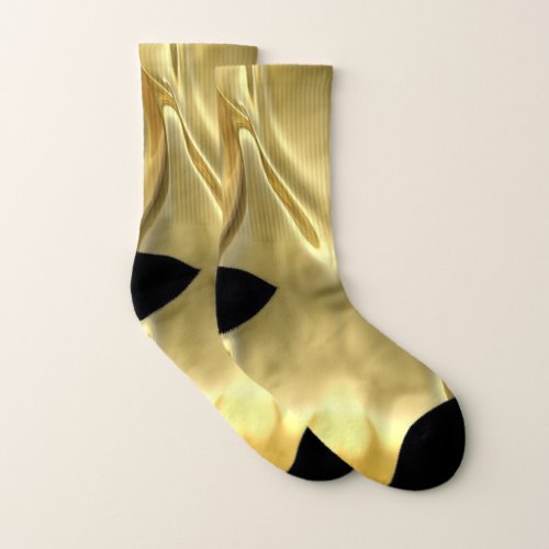 Liquid Gold Digital Print 2 Socks