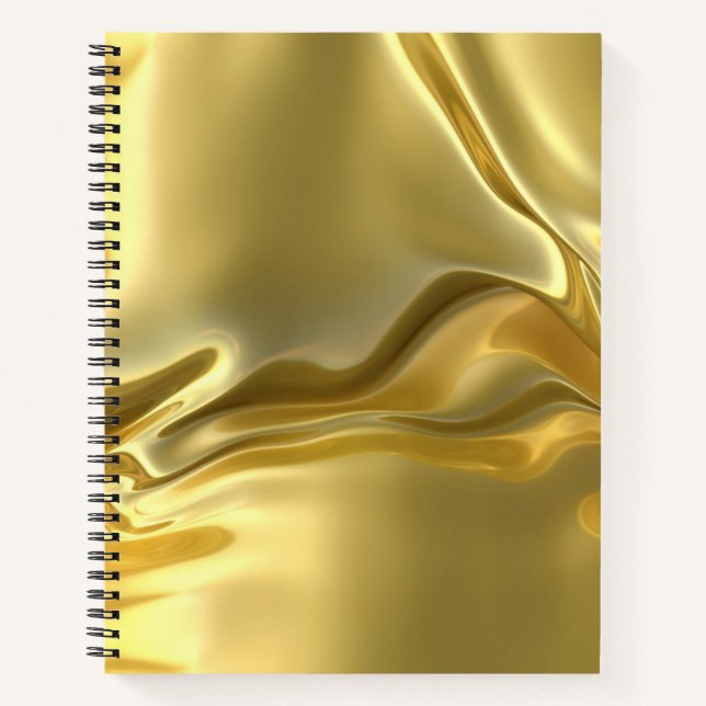 Liquid Gold Digital Print Notebook (Front)