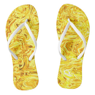 liquid gold flip flops