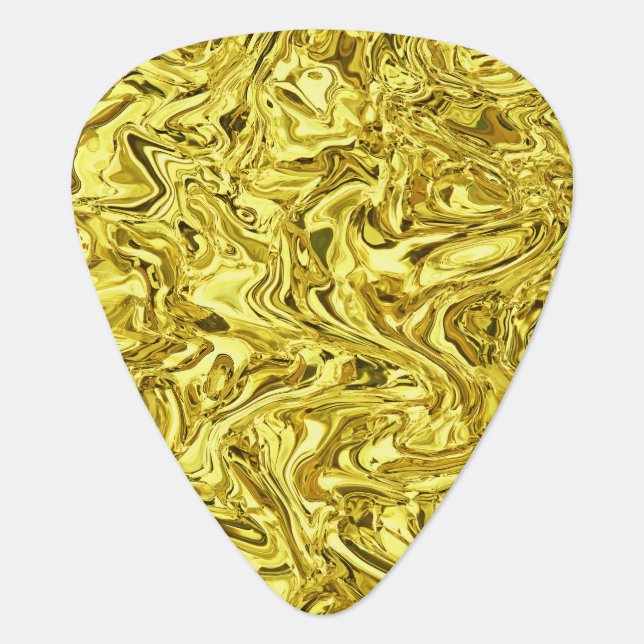 liquid gold guitar pick (Front)