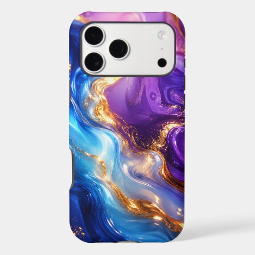 Liquid Gold Luxury Marble Art iPhone 17 Pro Max Case
