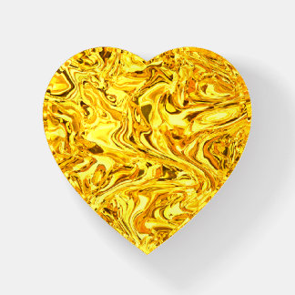 liquid gold paperweight