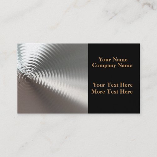 Liquid Gold Ripples Business Cards