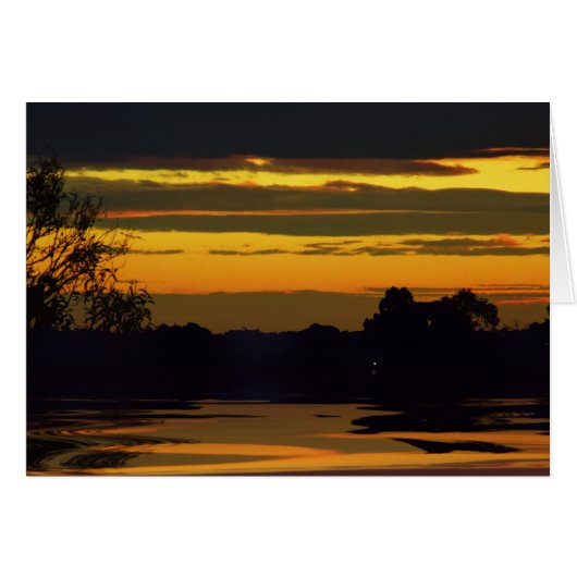 Liquid Gold Sunset Card (Front Horizontal)