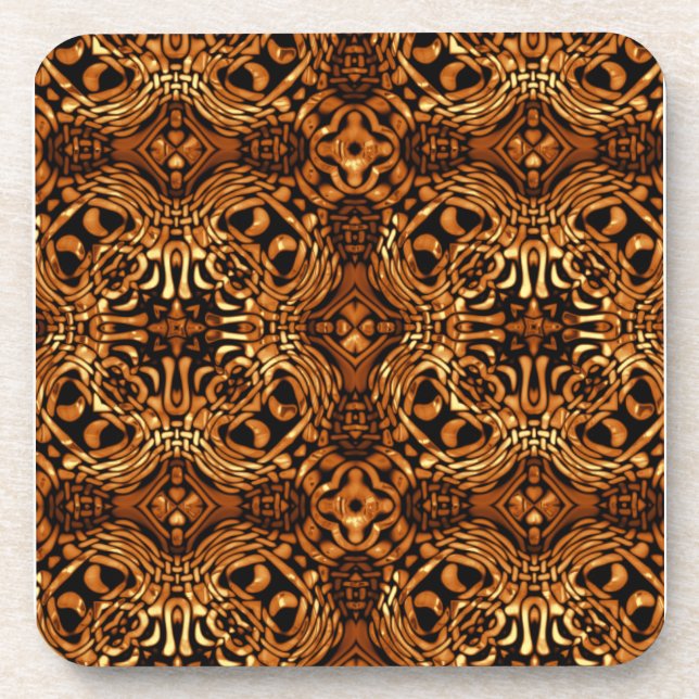 Liquid Golden Bars Beverage Coaster (Front)