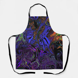 Liquid Graffiti Purple Apron