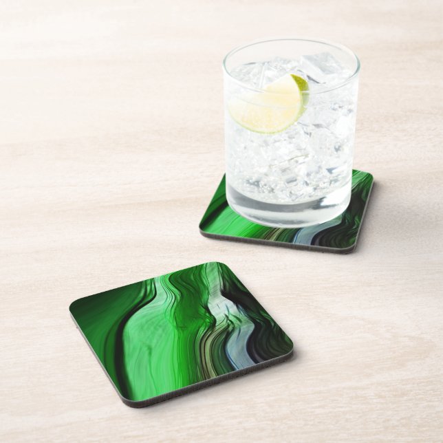 Liquid Grass Beverage Coaster (Right Side)