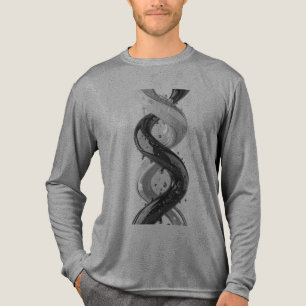 Liquid Helix Emerald Continuum Alchemy of Motion V Tri-Blend Shirt