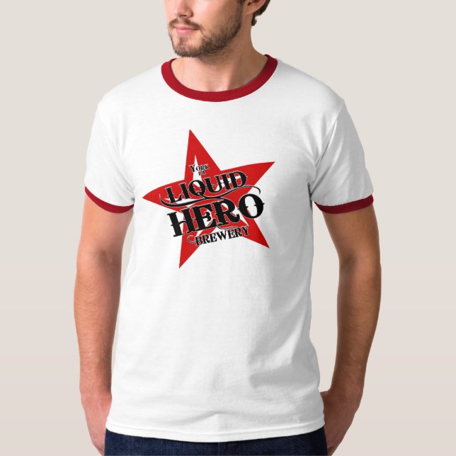Liquid Hero - Classic Red Label T-Shirt (Front)